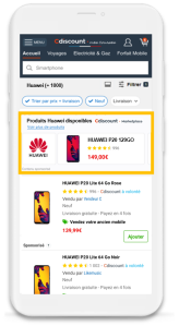 Search with Cdiscount advertising